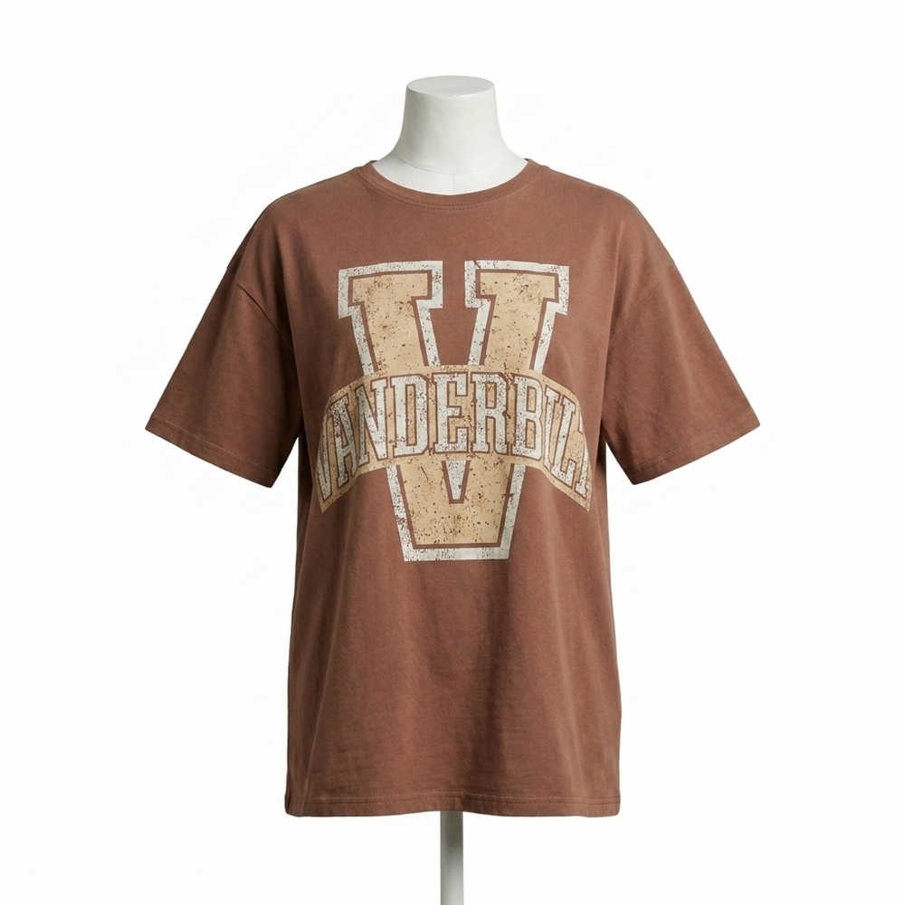 NEW AMBAR vanderbilt t-shirt in brown